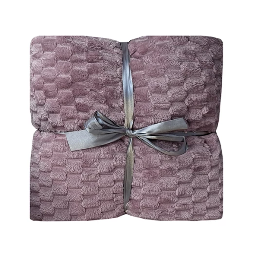 Nova Home Maze Winter Soft Flannel Blanket - King & Super King - Mauve Nova Home Maze Winter Soft Flannel Blanket - King & Super King - Mauve