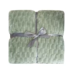 Nova Home Maze Winter Soft Flannel Blanket - Single & Twin - Green - Nova Home