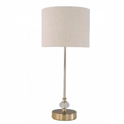 Nova Home Twilight Crystal Table Lamp - 53 Cm - Beige
