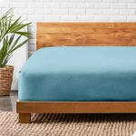 Nova Home Cotton Warm Winter Flannel Fitted Sheet Set - King & Super King - 3 Pcs - Blue - Nova Home