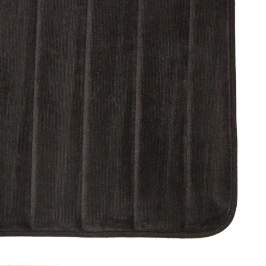 Nova Home Steps Memory Foam Non-Slip Bath Mat - 50x80 Cm - Black - Nova Home - Image 2