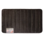 Nova Home Steps Memory Foam Non-Slip Bath Mat - 50x80 Cm - Dark Grey - Nova Home