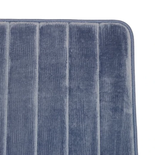 Nova Home Steps Memory Foam Non-Slip Bath Mat - 50x80 Cm - Blue - Nova Home - Image 2