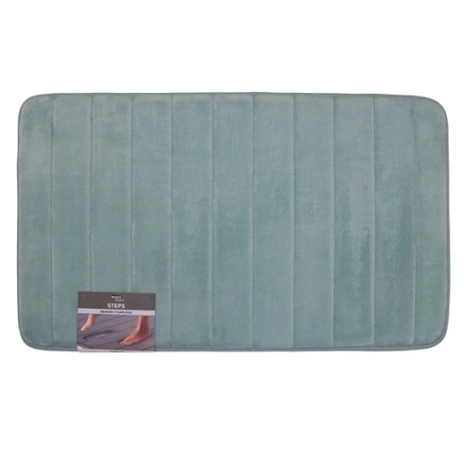 Nova Home Steps Memory Foam Non-Slip Bath Mat - 50x80 Cm - Aqua Nova Home Steps Memory Foam Non-Slip Bath Mat - 50x80 Cm - Aqua
