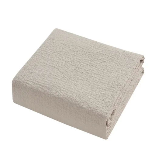 نوفا هوم Cottontex طقم وجه لحاف - قطن 100% ، 200 خيط لكل انش مربع - مفرد & مفرد كبير - 2 قطع - بيج - نوفا هوم - Image 9