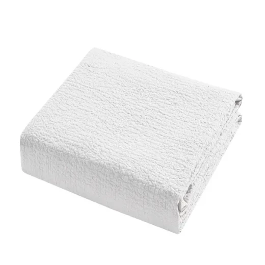 نوفا هوم "Cottontex" طقم وجه لحاف - قطن 100% ، 200 خيط لكل انش مربع - كوين -3 قطع - أبيض - نوفا هوم - Image 3
