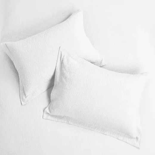 Nova Cottontex Textured Duvet Cover Set - 100% Cotton, 200 Thread  - 2 Pcs - Single & Twin - White - Nova Home - Image 5