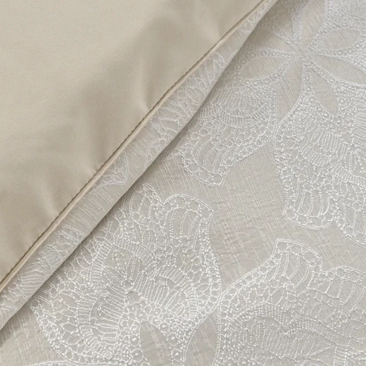 نوفا هوم Baroque طقم لحاف جاكار - مجوز & مجوز كبير - 7 قطع - ترابي - نوفا هوم - Image 6