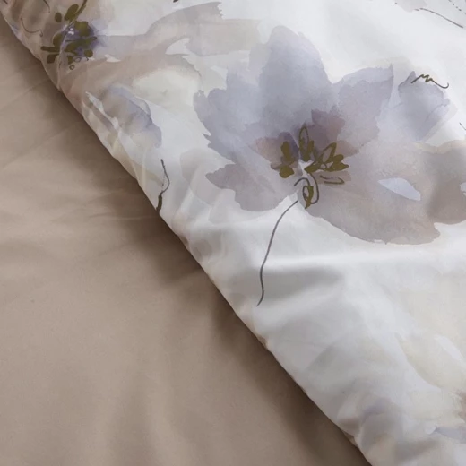 نوفا هوم Chintz طقم لحاف مايكروفايبر بنمط مطبوع - 4 قطع - مفرد & مفرد كبير - بيج - نوفا هوم - Image 5