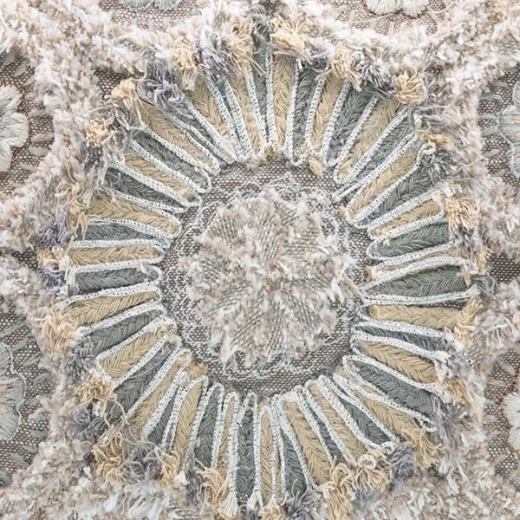 نوفا هوم "Tapestry" غطاء وسادة مطرز يدوياً - 35x60 سم - بني - نوفا هوم - Image 4