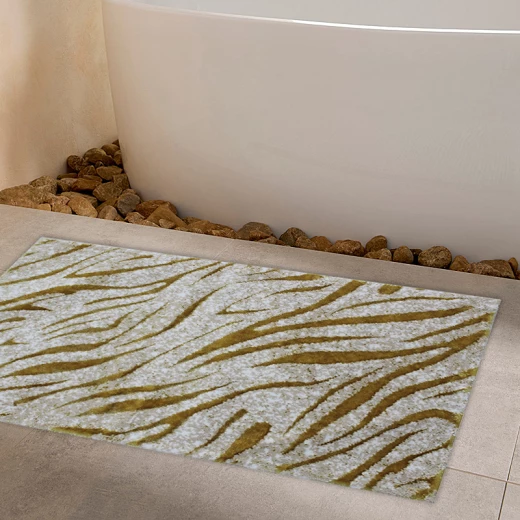 نوفا هوم "Zetra" قطن أرضية حمام - 60x100 سم - ذهبي - نوفا هوم - Image 4