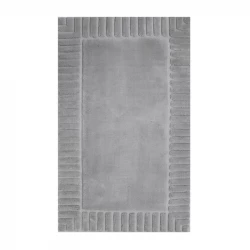 Nova Home Lasan Cotton Bath Rug - 60x100 Cm - Light Grey
