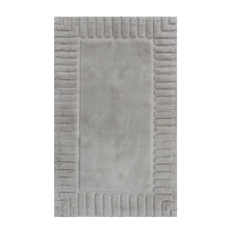 Nova Home Lasan Cotton Bath Rug - 60x100 Cm - Beige - Nova Home