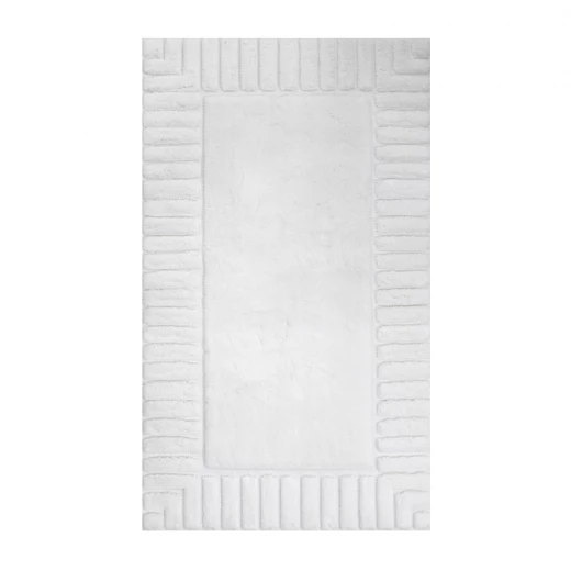 Nova Home Lasan Cotton Bath Rug - 60x100 Cm - Ecru Nova Home Lasan Cotton Bath Rug - 60x100 Cm - Ecru