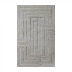 Nova Home Sevara Cotton Bath Rug - 60x100 Cm - Beige