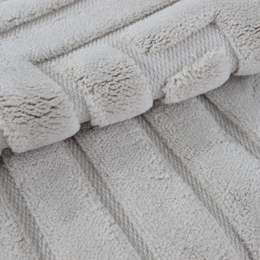 Nova Home Sevara Cotton Bath Rug - 60x100 Cm - Beige - Nova Home - Image 3