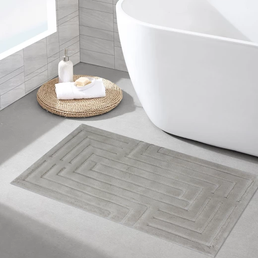 Nova Home Sevara Cotton Bath Rug - 60x100 Cm - Beige - Nova Home - Image 4