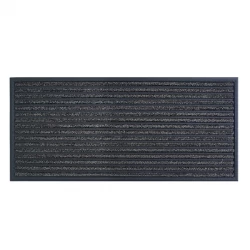 Nova Home Domino Outdoor Mat W & Rubber Backing - 45x100 cm - Grey