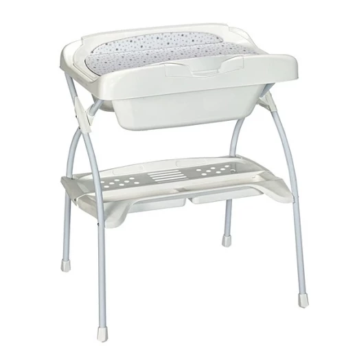 Baby Land Elios Star Line Baby Bath Tub with Changing Table - Grey Baby Land Elios Star Line Baby Bath Tub with Changing Table - Grey