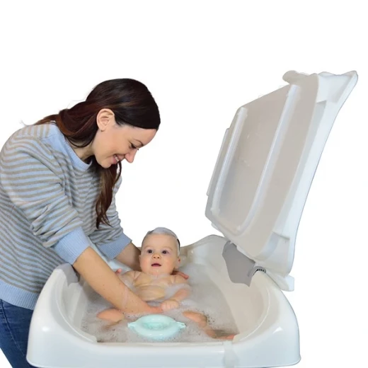 Baby Land Elios Star Line Baby Bath Tub with Changing Table - Grey - Babyland - Image 3