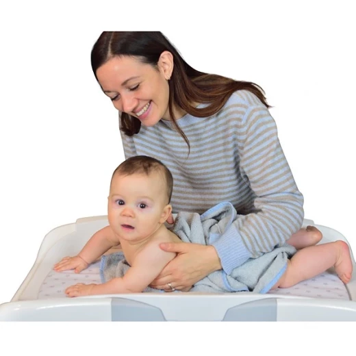 Baby Land Elios Star Line Baby Bath Tub with Changing Table - Grey - Babyland - Image 4