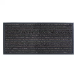 Nova Home Domino Outdoor Mat W & Rubber Backing - 45x100 cm - Brown
