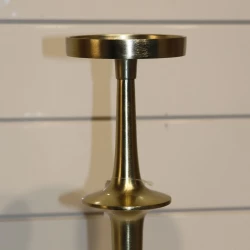 Weva Large  White & Gold Candle Holder Flamelet