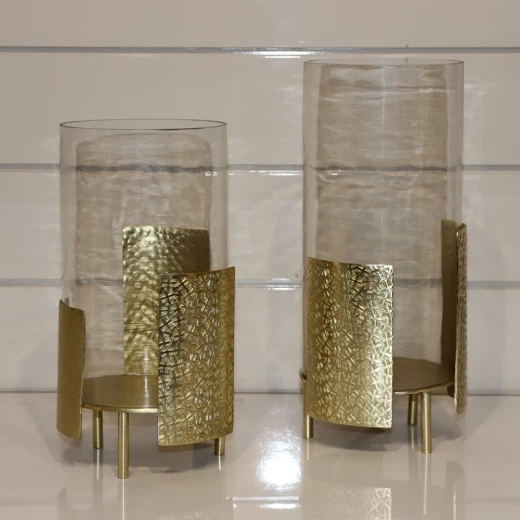 Weva Large  Gold Candle Holder "Glint" - Weva - Image 2