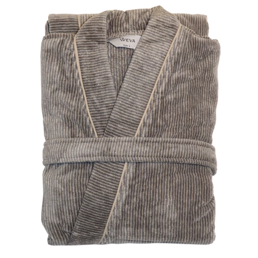 ويفا Dapper روب إستحمام - 100% قطن - XXL - رمادي - ويفا - Image 9