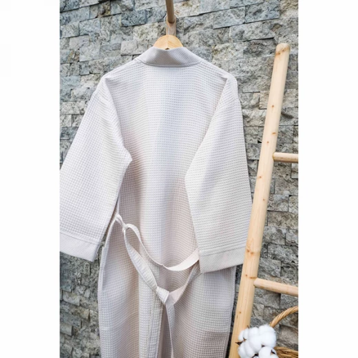 ويفا Ethereal روب إستحمام - 100% قطن - XL - بيج فاتح - ويفا - Image 2