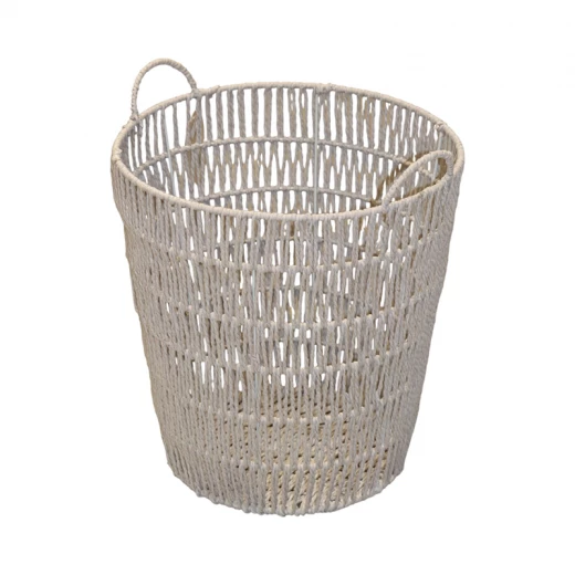 Weva Nestify Cotton Rope Laundry Basket – Grey - Weva - Image 5