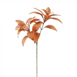 Weva  Orange Leaf Artifical Stems&Branches "Leaf - 2 Single Stem"