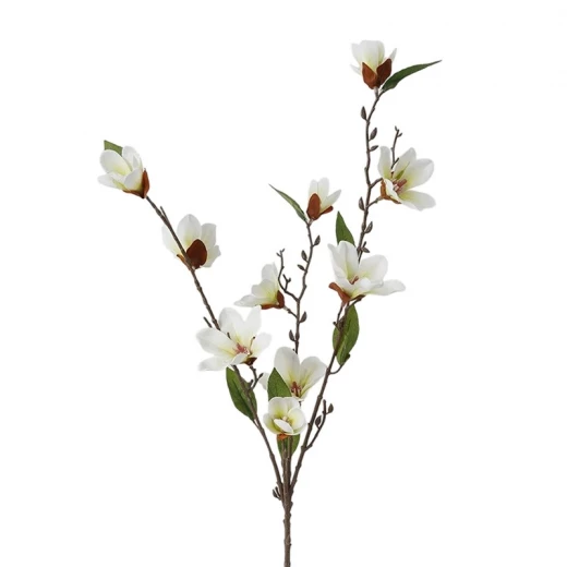 ويفا سيقان وأفرع ماغنوليا صناعية بيضاء "Magnolia" (4 سيقان) - ويفا - Image 2