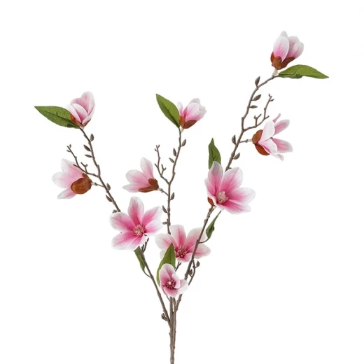 Weva  Pink Magnolia Artifical Stems&Branches "Magnolia - 4 Single Stem" - Weva - Image 2