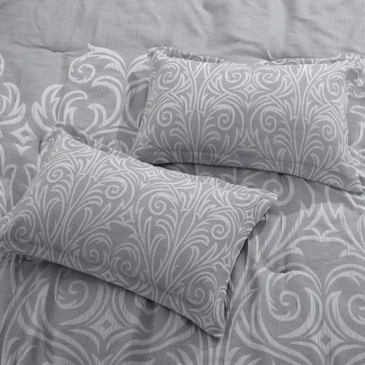 Nova Home Clark Jacquard Comforter Set - King & Super King - 7 Pcs - Grey - Nova Home - Image 5