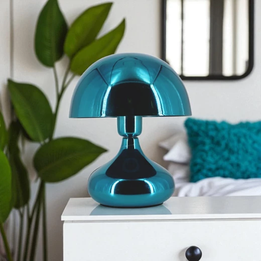 Weva Mushroom Table Lamp – 25 cm – Turquoise - Weva - Image 2