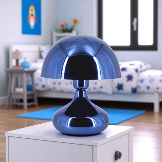 ويفا "Mushroom" تيبل لامب - 25 سم - أزرق - ويفا - Image 4