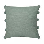 Nova Home Clay Embroidered Cushion Cover – 50x50 cm – Green - Nova Home