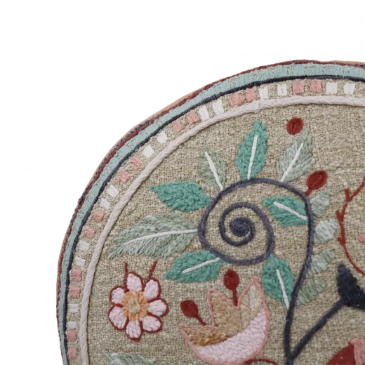 Nova Home Rosette Embroidered Filled Cushion – 40x40 cm – Multicolor - Flowers - Nova Home - Image 3