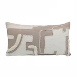 Nova Home Relic Embroidered Cushion Cover – Taupe – 35x60 cm - Nova Home