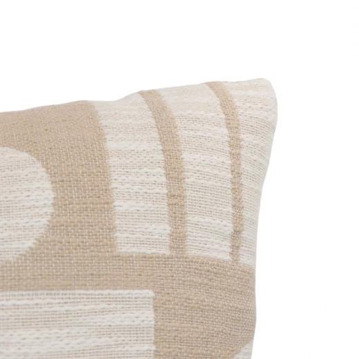 Nova Home Forma Embroidered Jacquard Cushion Cover – 45x45 cm – Taupe - Nova Home - Image 2