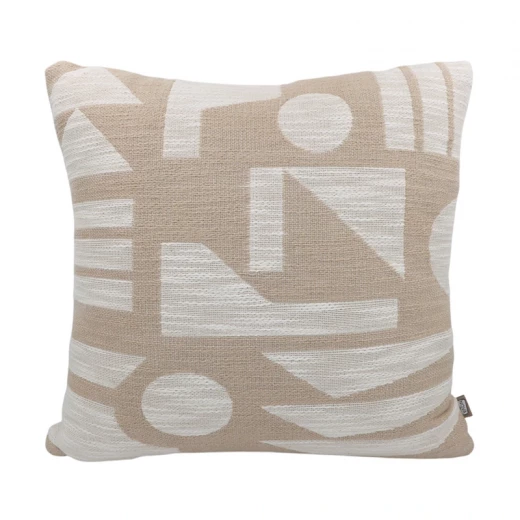 Nova Home Forma Embroidered Jacquard Cushion Cover – 45x45 cm – Taupe Nova Home Forma Embroidered Jacquard Cushion Cover – 45x45 cm – Taupe