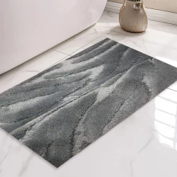 نوفا هوم "Rubela" أرضية حمام قطن - 70x120 سم - رمادي داكن