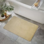 Nova Home Cushira Memory Foam Non-Slip Bath Mat - 50x80 Cm -Sand - Nova Home
