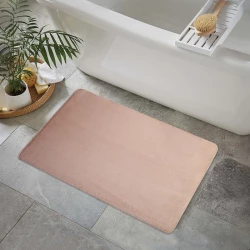Nova Home Cushira Memory Foam Non-Slip Bath Mat - 50x80 Cm -Pink