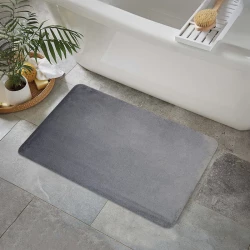 Nova Home Cushira Memory Foam Non-Slip Bath Mat - 50x80 Cm -Dark Grey