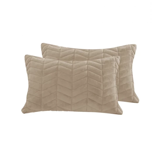 Nova Home Cocora Winter Embroidered UltraSoft CocoFlannel Comforter Set - King/Super King - Beige - Nova Home - Image 7