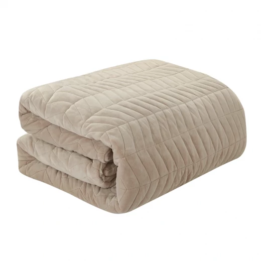 Nova Home Cocora Winter Embroidered UltraSoft CocoFlannel Comforter Set - King/Super King - Beige - Nova Home - Image 9