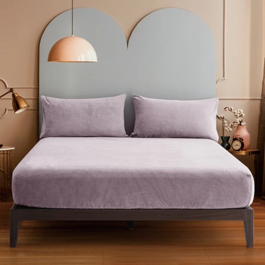 نوفا هوم WarmFit طقم شرشف مطاط شتوي دافئ مايكروفليس - مفرد & مفرد كبير - قطعتان - ليلك نوفا هوم WarmFit طقم شرشف مطاط شتوي دافئ مايكروفليس - مفرد & مفرد كبير - قطعتان - ليلك