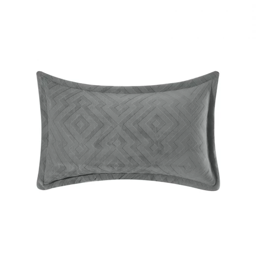 Nova Home Froska Winter Embossed Flannel  Comforter Set with Soft Fur Backing - King/Super King - Grey - Nova Home - Image 9